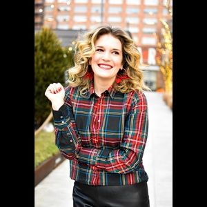 J. Crew plaid button down